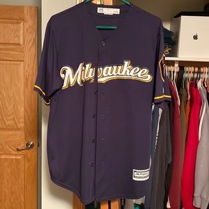 Majestic Large Milwaukee Brewers jersey